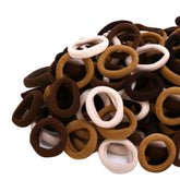 Qarwayoc blonde mini hair ties for gentle, secure ponytails.