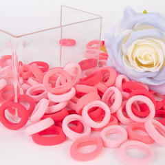 Qarwayoc thin hair ties 0.97-inch diameter fit for slim ponytails