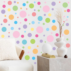 Qaxrocyn pastel dots on mirrors refresh surfaces without damage.