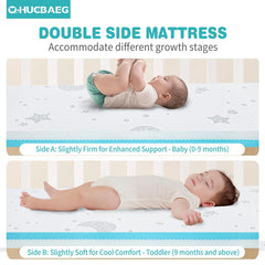 QHUCBAEG anti-slip bottom keeps the mattress in place during play and rest.
