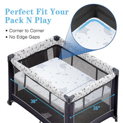 QHUCBAEG Breathable air-layer cover keeps baby cool and skin-friendly.