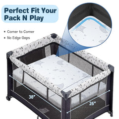 QHUCBAEG removable jacquard cover keeps baby dry and easy to clean