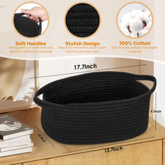 QiANBiRD rope basket as a gift idea in a grey finish.