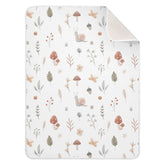 Qilmy Mushroom Snail Blanket with soft cotton for newborn comfort.