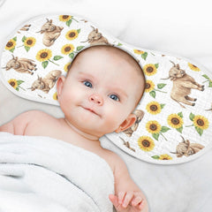 Qinllo burp cloths have reinforced edging for durability.