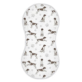 Qinllo muslin burp cloth with 22x11 inch coverage protects outfits during feeds