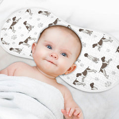 Qinllo oversized burp cloth provides ample protection for messes