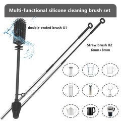 Qiuxunies BPA free straw brush built for high temperature cleaning