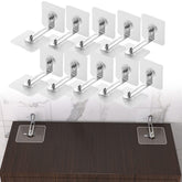 Qkansiw no drill anti-tip strap securing a dresser to the wall for kid safe stability