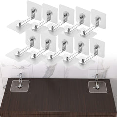 Qkansiw no drill anti-tip strap securing a dresser to the wall for kid safe stability