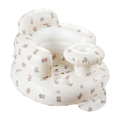 QMVESS bear inflatable baby seat with tray for portable play and meals