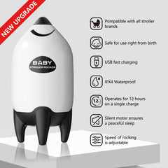 QNHMPW USB rechargeable design powers the rocker anywhere on your travels.