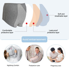 QNZKIOXV women's underwear high-cut design, secure fit with no slipping