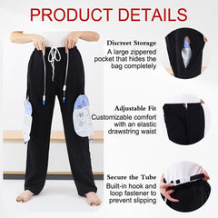 QNZKIOXV catheter pants tube-secure hook-and-loop fastener for stable placement