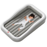 QPAU inflatable toddler travel bed with 3-sided bumpers for safe hotel stays
