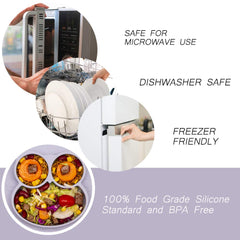 Qshare Toddler Plate fits most highchair trays for easy feeding