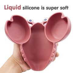 Qshare toddler plate raised edges help with portion control and mess reduction
