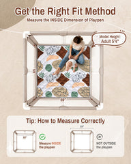 QUAFRET baby play mat foldable design enables easy transport for outings.