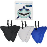 Qualeap Amber Xtra Tough shark tooth chew necklace pack 1 for calm focus.