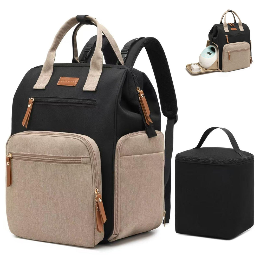 Qualyphant breast pump bag with double-opening design for quick access