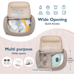 Qualyphant insulated cooler keeps milk and snacks cool on the move.