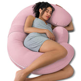 QUEEN ROSE cooling pregnancy pillow main body supports head and back during sleep