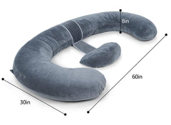QUEEN ROSE 60inch main body pillow supports comfortable side sleep during pregnancy