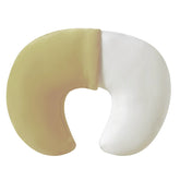 QUENESS nursing pillow beige cover with soft cotton fabric for everyday feeding.