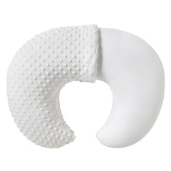 QUENESS nursing pillow front view shows ergonomic support for feeding
