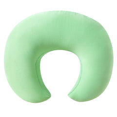 QUENESS nursing pillow green bottom view shows ergonomic, plush surface