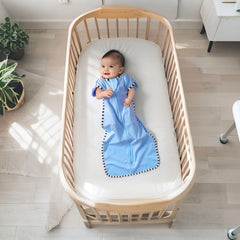 Queness Transition Swaddle khaki and sky blue two-pack for busy evenings