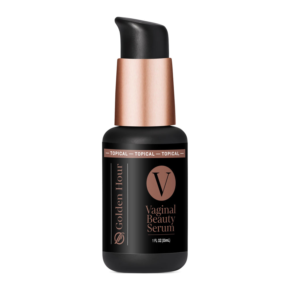 Quicksilver Scientific Vaginal Beauty Serum bottle highlighting hydrating formula for daily use
