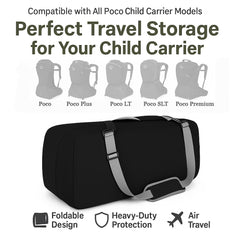 Airport-ready dimensions simplify check-in and gate handling for families.
