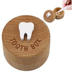 Quixleen Tooth Fairy Box lid with 3D tooth, ideal keepsake for kids