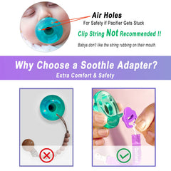 Qunland Avent Soothie compatible ring helps maintain pacifier hygiene