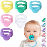 Qunland pacifier adapter ring for Soothies enabling secure attachment and clean storage