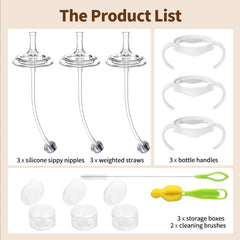 Qunland weighted straw with stainless steel ball enables 360° drinking inside the cup.