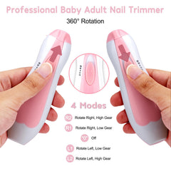 Qunlions life six grinding heads with interchangeable attachments for varied nail shaping.