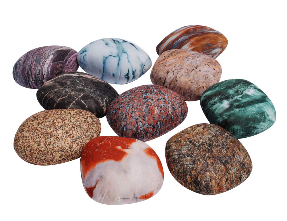 Qupace rock pillows cover 15x15in set for cozy kid-friendly decor