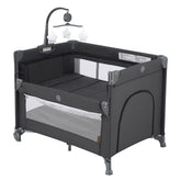 QUTANIX bedside bassinet with adjustable side for easy night checks.
