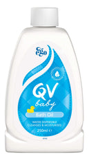 QV Baby Bath Oil 250ml bottle for gentle bath time skincare
