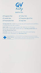 QV Baby Bath Oil fragrance-free label showing mild formula