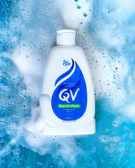 Glycerin-rich QV Gentle Wash hydrates skin during cleansing
