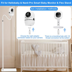 Qwwia floor stand gooseneck lets you center the camera without blind spots.