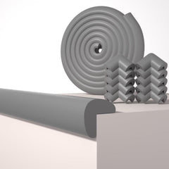 QYV baby-proof edge corner protector on furniture edge for safe crawling and bump reduction