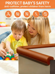QYV rounded edges provide gentle touch for baby-protected skin.