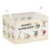 QZCYU Winnie nursery hamper with foldable design and Pooh graphics for kid-friendly storage