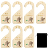 R HORSE 3D mallard duck closet divider front view shows quick size sorting.