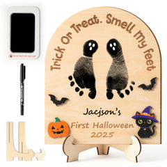 R HORSE DIY Halloween footprint sign for cherished nursery memory