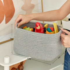 R RUNKA basket on shelf organizing toiletries and cosmetics
